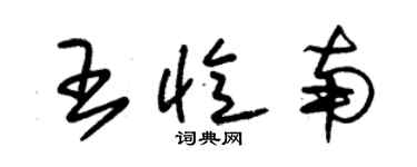 朱錫榮王憶南草書個性簽名怎么寫