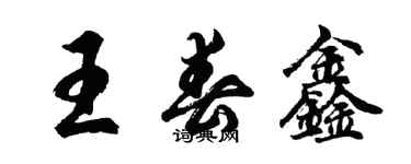 胡問遂王春鑫行書個性簽名怎么寫