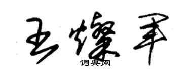 朱錫榮王燦軍草書個性簽名怎么寫