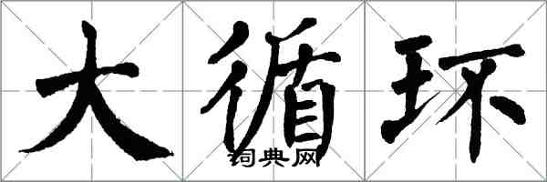 翁闓運大循環楷書怎么寫