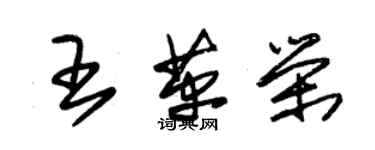 朱錫榮王革榮草書個性簽名怎么寫