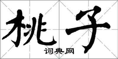 翁闓運桃子楷書怎么寫