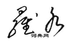 駱恆光羅水草書個性簽名怎么寫