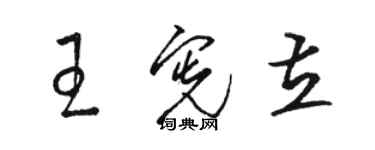 駱恆光王憲立草書個性簽名怎么寫