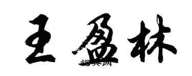 胡問遂王盈林行書個性簽名怎么寫