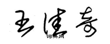 朱錫榮王佳奇草書個性簽名怎么寫