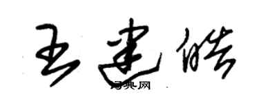 朱錫榮王建皓草書個性簽名怎么寫