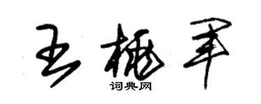 朱錫榮王桃軍草書個性簽名怎么寫