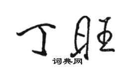 駱恆光丁旺行書個性簽名怎么寫