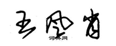 朱錫榮王風肖草書個性簽名怎么寫