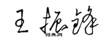 駱恆光王振鋒草書個性簽名怎么寫