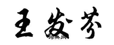 胡問遂王發芬行書個性簽名怎么寫