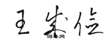 駱恆光王成儉草書個性簽名怎么寫