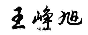 胡問遂王崢旭行書個性簽名怎么寫