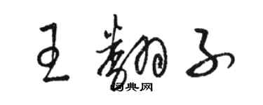 駱恆光王翻子草書個性簽名怎么寫