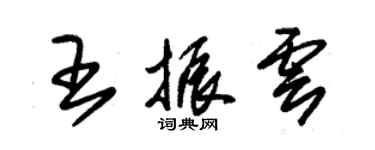 朱錫榮王振雲草書個性簽名怎么寫