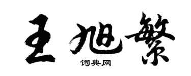 胡問遂王旭繁行書個性簽名怎么寫