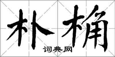 翁闓運朴桷楷書怎么寫