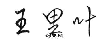 駱恆光王里葉行書個性簽名怎么寫
