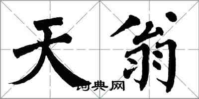 翁闓運天翁楷書怎么寫