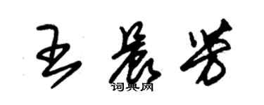 朱錫榮王晨芳草書個性簽名怎么寫