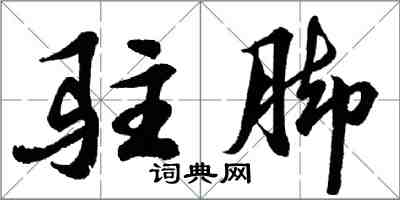 胡問遂駐腳行書怎么寫