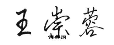 駱恆光王崇蓉行書個性簽名怎么寫