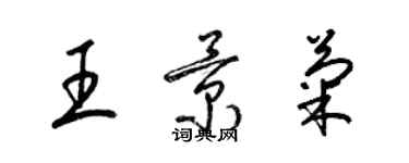 梁錦英王景菊草書個性簽名怎么寫