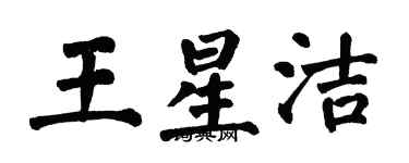 翁闓運王星潔楷書個性簽名怎么寫