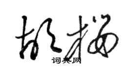 駱恆光胡櫻草書個性簽名怎么寫