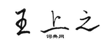 駱恆光王上之行書個性簽名怎么寫