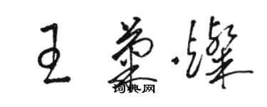 駱恆光王菊燦草書個性簽名怎么寫