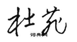 駱恆光杜菲草書個性簽名怎么寫