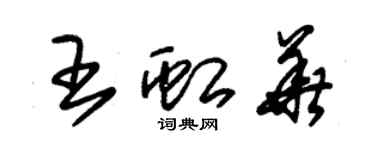 朱錫榮王虹華草書個性簽名怎么寫