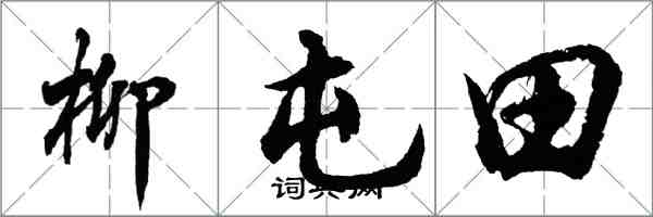 胡問遂柳屯田行書怎么寫