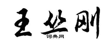 胡問遂王叢剛行書個性簽名怎么寫