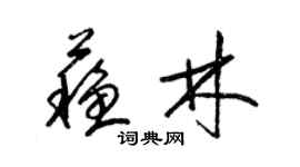 梁錦英蘇林草書個性簽名怎么寫