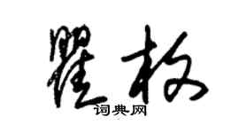 朱錫榮瞿枚草書個性簽名怎么寫