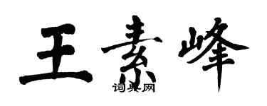 翁闓運王素峰楷書個性簽名怎么寫