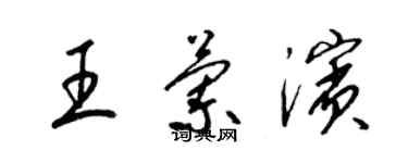 梁錦英王蘭濱草書個性簽名怎么寫