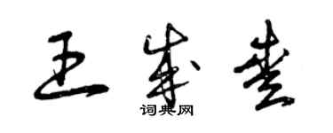 曾慶福王成愛草書個性簽名怎么寫