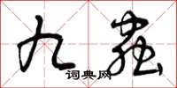 曾慶福九蟲草書怎么寫