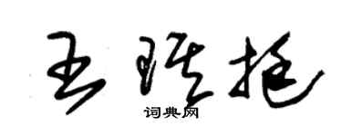 朱錫榮王琪挺草書個性簽名怎么寫