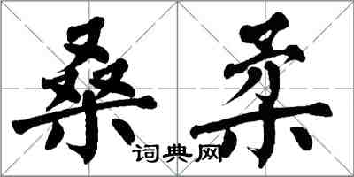 翁闓運桑柔楷書怎么寫