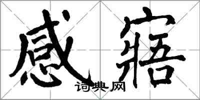 翁闓運感寤楷書怎么寫