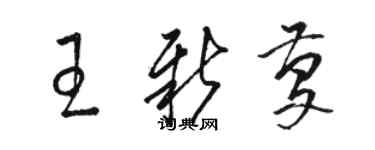 駱恆光王新慶草書個性簽名怎么寫