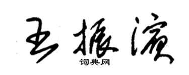 朱錫榮王振濱草書個性簽名怎么寫