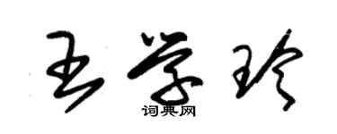 朱錫榮王學玲草書個性簽名怎么寫