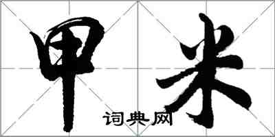 胡問遂甲米行書怎么寫