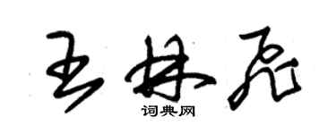 朱錫榮王林飛草書個性簽名怎么寫